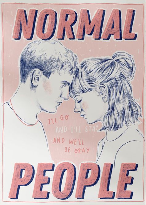 Normal People Poster, Spilt Milk, Pink Movies, Series Poster, Dorm Posters, Normal People, Bedroom Prints, New Poster, Room Posters