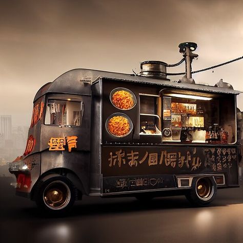 Ramen Food Truck, Tokyo Ramen, Ramen Food, Japanese Ramen, Food Truck Design, Ramen Recipes, Truck Design, Food Truck, Street Food