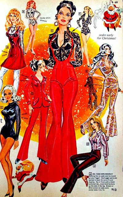 Fredericks of Hollywood 1971 1970s Hollywood Fashion, 1971 Fashion, Hollywood Outfit, 40s Mode, 60s And 70s Fashion, 70s Women, 70s Inspired Fashion, Soft Face, Fashion Illustration Vintage