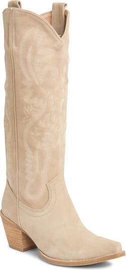 Jeffrey Campbell Cowboy Boots, Womens Western Boots Outfits, Heeled Cowboy Boots, Knee High Sock Boots, Suede Western Boots, Womens Cowboy Boots, Tory Burch Riding Boots, Target Boots, Ridding Boots