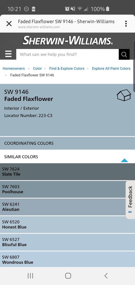 Faded flaxseed- sherwin williams Sw Faded Flaxflower Paint, Sherwin Williams Faded Flaxflower Blue, Faded Flaxflower By Sherwin Williams, Sw Faded Flax Flower, Sherwin Williams Faded Flax Flower, Pool House Sherwin Williams, Faded Flax Flower Sherwin Williams, Sw Faded Flaxflower, Bathroom Color Palette