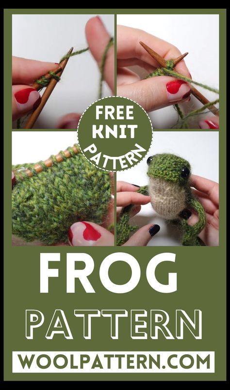 Knitting Frog Pattern, Knitted Frog Pattern, Frog Knitting Pattern, Knitted Frog, Diy Animals, Frog Doll, Knitted Stuffed Animals, Frog Pattern, Miniature Knitting