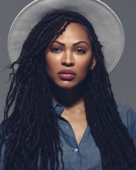 Meghan Good Faux Locs, Megan Good Faux Locs, Styles Faux Locs, Healthy Locs, Goddess Locks, Faux Loc, Dread Locks, Hair Colorful, Faux Locks