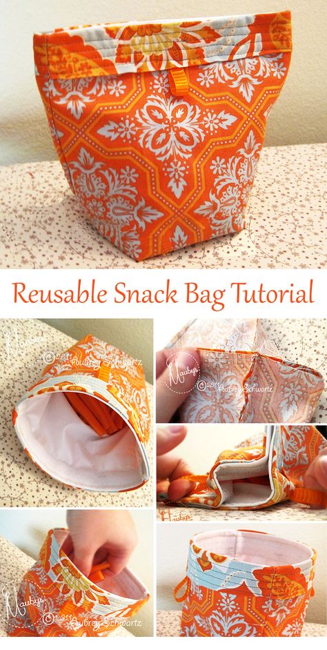 Snack Bags Diy, Sewing Bag Projects, Snack Pouches Diy, Snack Bag Pattern, Storage Bags Diy Sewing Patterns, Snack Bag Ideas, Sustainable Sewing, Sew Grocery Bag, Small Fabric Bags