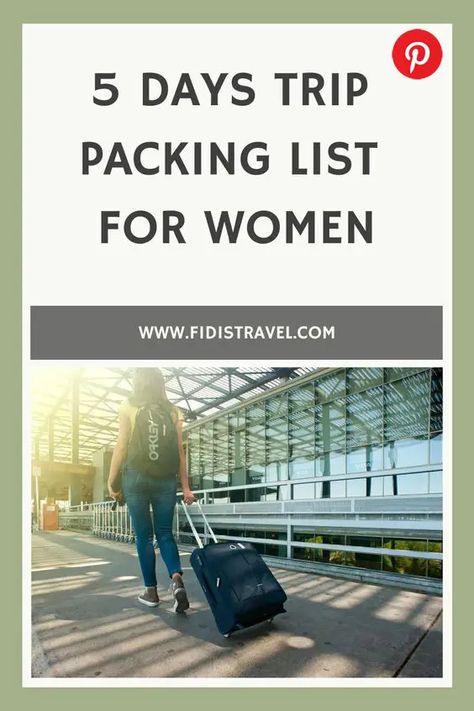 Going for a 5 days trip with just a carry on? Here's the perfect packing list for you Packing For 5 Day Trip Carry On, Packing List For Travel 5 Days, Weekend Trip Carry On Packing, Packing List For 60 Degree Weather, Packing List 5 Days Summer, Packing 5 Days In A Carry On, 5 Day Carry On Packing List Fall, Packing List For 5 Days, Five Day Packing List