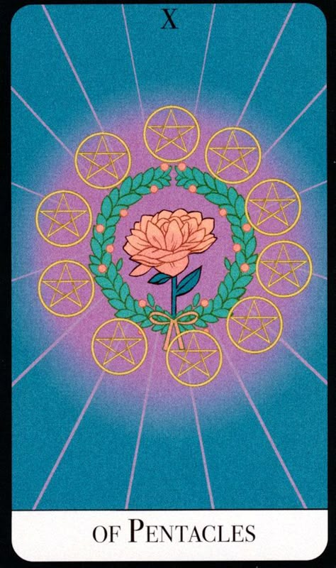 The Essential Tarot 10 Of Pentacles, Diy Tarot Cards, Pentacles Tarot, Pentacles, Age Of Aquarius, Tarot Cards Art, Tarot Art, Ancient Symbols, Tarot Card