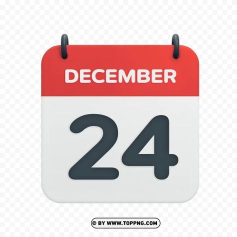 Date Icon, Calendar Icon, Calendar Date, December 24th, Journal Doodles, Free Png, Png Clipart, Free Images, Png Images