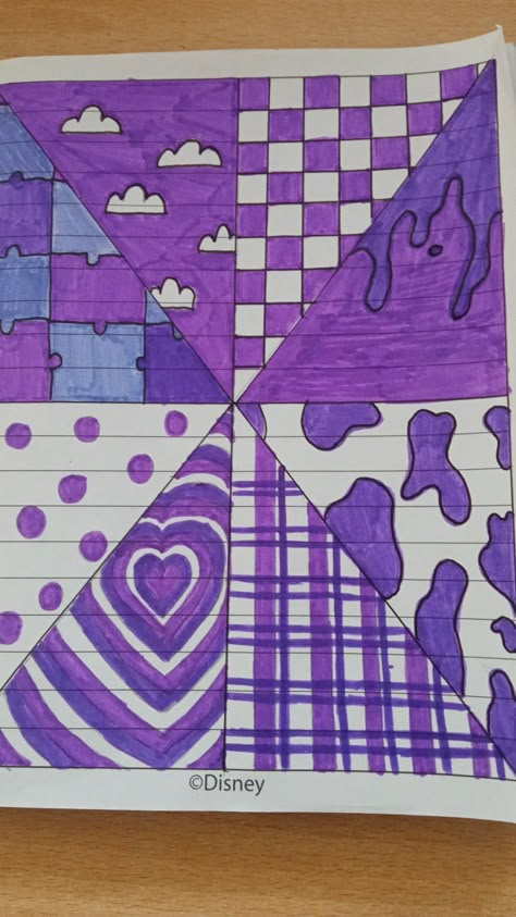 Purple Artwork Drawings, Purple Aesthetic Drawings, Purple Drawing Aesthetic, Purple Aesthetic Drawing, Purple Drawing Ideas, Purple Drawings, Purple Doodles, Preppy Drawings, Purple Drawing