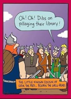 Mystery Fanfare: Cartoon of the Day: Library Librarian Humor, Erik The Red, Library Humor, Library Quotes, Library Reading, Well Read, A Thought, Book Projects, Library Books