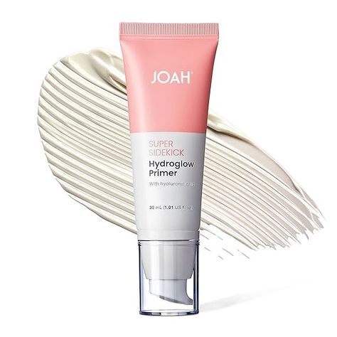 Amazon.com : JOAH Super Sidekick Hydroglow Makeup Primer with Hyaluronic Acid For Glow Dewy Finish, Hydrating Long Lasting and Illuminating Korean Makeup Face Primer For Silky Glass Skin, All Skin Types, 1.01 Oz : Beauty & Personal Care Korean Primer Makeup, Makeup Primer, Face Primer, Makeup Face, Glass Skin, Korean Makeup, All Skin Types, Hyaluronic Acid, Skin Types