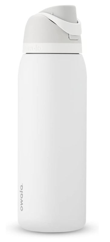 Owala FreeSip Insulated Stainless Steel Water Bottle with Straw for Sports and Travel, BPA-Free, 40-oz, Shy Marshmallow White Water Bottle, Ice Cup, Amazon Travel, Bottle With Straw, Water Bottle With Straw, Insulated Stainless Steel Water Bottle, Stainless Steel Bottle, Insulated Water Bottle, Wall Insulation