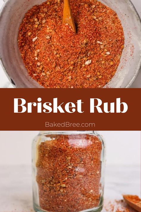 Looking for the ultimate brisket rub recipe? Look no further! This tried-and-true recipe combines the perfect balance of spices, such as paprika, garlic powder, and brown sugar, to create a robust and aromatic blend that will take your brisket to new heights of deliciousness. It's easy to make and will become your go-to rub for all your brisket adventures. Jewish Brisket, Brisket Rub Recipe, Marshmallow Sauce, Brisket Rub, Homemade Mustard, Slow Cooker Brisket, Homemade Ketchup, Homemade Barbecue Sauce, Rub Recipes