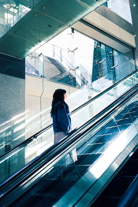 Heaven Escalator Airport Escalator, In The Airport, A Woman, Photographer, Quick Saves