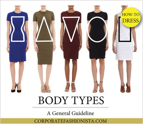 Discover How To Dress Your Body Type (Once & For All!) | http://www.corporatefashionista.com/ Dress Body Type, Mode Tips, Corporate Fashion, Body Outfit, Athletic Hairstyles, Square Body, Body Dress, Trend Fashion, Everyday Dresses