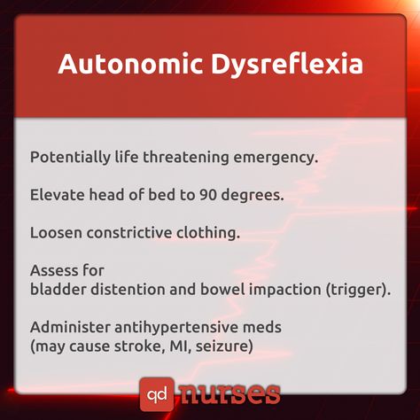 Neuro Nursing, Autonomic Dysreflexia, Nursing Flashcards, Nclex Tips, Nursing Interventions, Nursing School Prerequisites, Nursing Information, Nclex Pn, Nursing Board