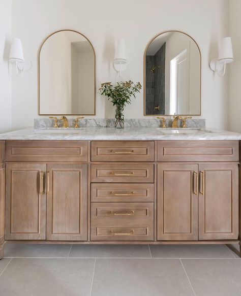 Loree Beth Harris | Naturally neutral. I’ve found the baths I design are either organic serenity or saturated-color version of something I’ve seen from the… | Instagram Neutral Bathroom Colors, Bath Fireplace, Restroom Renovation, Master Bath Remodel, New Bathroom, Bathroom Remodel Designs, Bathroom Inspiration Decor, Girls Bathroom, Upstairs Bathrooms