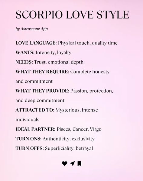 Scorpio Love, Scorpio Zodiac Facts, Physical Touch, Scorpio Zodiac, Natal Charts, Love Languages, Birth Month, Zodiac Facts, Quality Time