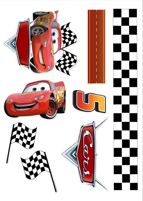 Cake topper printable Macqueen Printable Cake Topper, Disney Cars Cake Topper Printables, Cars Toppers Printable, Lightning Mcqueen Cake Topper Printable, Mcqueen Cake Topper Printable, Cars Cupcake Toppers Printable Free, Car Cake Topper Printable, Cars Printable Cake Topper, Cars Cake Topper Printable