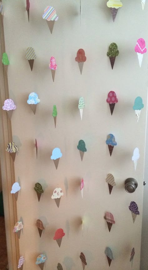 Ice Cream Garland, Ice Cream Decoration, Ice Cream Birthday Party Theme, Cream Decoration, Backdrop For Photos, Ice Cream Party Theme, Ice Cream Decorations, Ice Cream Birthday Party, Ice Cream Theme