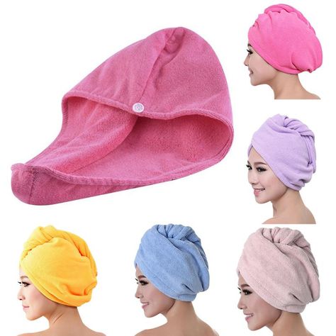 Shower Magic, Turban Wrap, Hair Caps, Bathing Cap, Microfiber Bath Towels, Towel Dry Hair, Hair Turban, Towel Wrap, Hair Towel