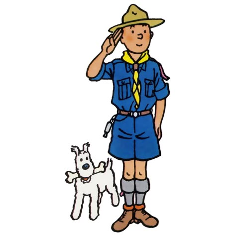 Captain Haddock, Baden Powell, The Adventures Of Tintin, Model Scout, Adventures Of Tintin, Scout Activities, Eagle Scout, Tin Tin, Boy Scouts Of America