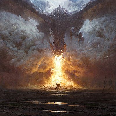 ArtStation - Greg Rutkowski Greg Rutkowski, Dragon Artwork Fantasy, Dragons Breath, Creature Artwork, 다크 판타지, Dragon Pictures, Dragon Artwork, Dragon Drawing, Fantasy Artist