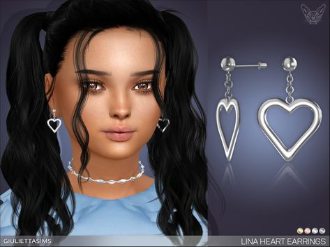 Toddler Earrings, Sims 4 Toddler Clothes, Los Sims 4 Mods, Earrings For Kids, Sims 4 Piercings, Mod Earrings, Sims 4 Tsr, Sims 4 Black Hair, Sims 4 Cc Download