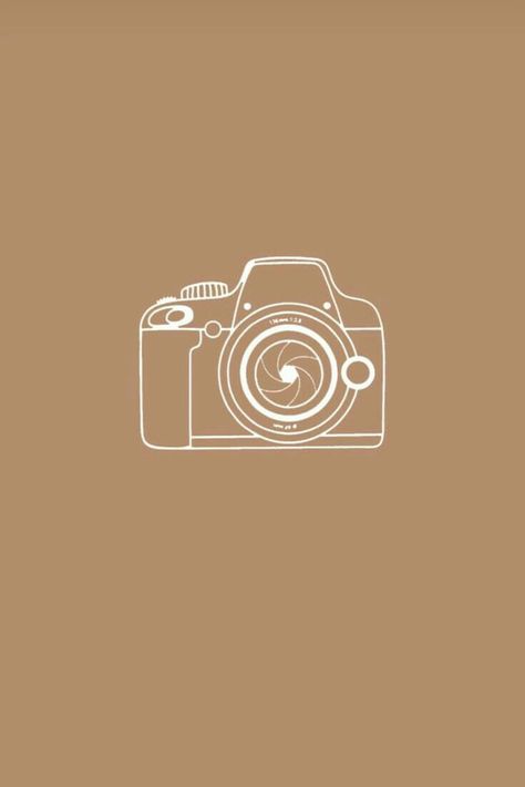 Icona Ios, App Icon Aesthetic, Camera Wallpaper, Cute Camera, Camera Logo, Aesthetic Brown, Simple Designs To Draw, Camera Icon, Instagram Logo