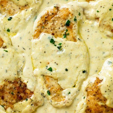 2 large boneless skinless chicken breasts, about 1.5 lbs. ▢ Salt/Pepper ▢ 2 teaspoons Italian seasoning ▢ ½ cup all-purpose flour ▢ 3-4 Tablespoons olive oil Sauce ▢ 1 cup chicken broth ▢ 10.5 oz. cream of chicken soup ▢ ¾ cup sour cream ▢ ¼ cup milk ▢ 2 teaspoons lemon juice Seasonings ▢ 1 teaspoon onion powder ▢ 1 teaspoon garlic powder ▢ ½ teaspoon mustard powder ▢ 1 teaspoon dried basil ▢ 1 teaspoon dried oregano ▢ Fresh Parsley, to garnish, optional Creamy Herb Chicken Cozy Cook, Creamy Herbed Chicken, Creamy Herb Chicken Recipes, Creamy Lemon Herb Chicken, Creamy Herb Chicken, Creamy Chicken Breast Recipes, Creamy Baked Chicken, Herb Chicken Recipes, The Cozy Cook