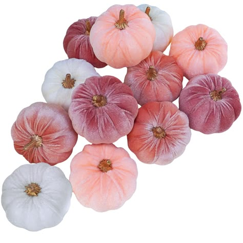 PRICES MAY VARY. Quantity: Package includes 12 pcs small velvet pumpkins in blush pink, coral pink, peach, and ivory, and each color has 3 pcs. This set creates an instant arrangement to add wonderful texture and a pop of color to your autumn, Thanksgiving, and Halloween decor. These velvet pumpkins add a subtle elegance and sophistication, allowing you to reach for them to decorate your home again and again. Use them to create a warm atmosphere and bring some soft fall flair to your space. Size Fall Tray Decor, Halloween Table Centerpieces, Halloween Party Dinner, Rosa Coral, Artificial Pumpkins, Halloween Centerpiece, Foam Pumpkins, Pumpkin Fall Decor, Velvet Pumpkins