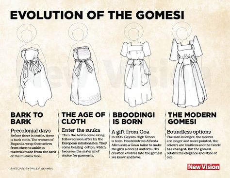 The gomesi: Uganda's treasured dress - New Vision Official Uganda Traditional Dress, Ugandan Traditional Wear Women, Uganda Fashion, Ugandan Gomesi, Gomesi Uganda, Ugandan Cultural Wear, Gomesi Uganda Dress, Ugandan Traditional Wear, Gomesi Uganda Wedding