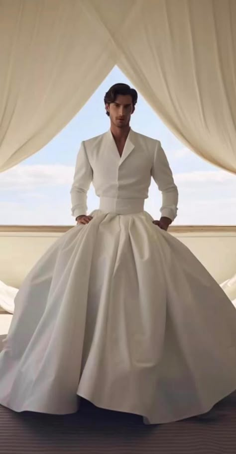 Gay Prom Outfits, Marriage Dress For Men, Gay Prom, Mens Wedding Attire, Genderless Fashion, Wedding Dress Men, Queer Fashion, Men Stylish Dress, Pride Outfit