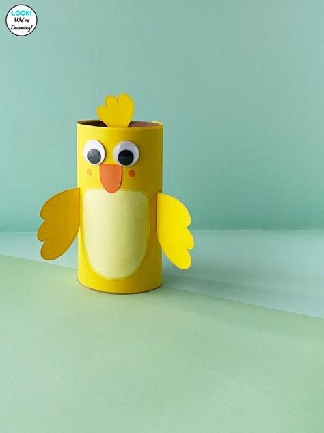 Chick Craft, Toilet Roll Craft, Farm Unit, Rolled Paper Art, Toilet Paper Crafts, Chicken Crafts, Kid Friendly Crafts, Easy Easter Crafts, Rope Crafts Diy