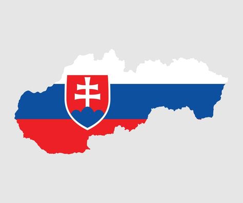 Map and flag of Slovakia Slovakia Flag, Raw Pictures, Culture Day, Flag Art, Flag Logo, A Flag, Alphabetical Order, International Day, Houston Astros Logo