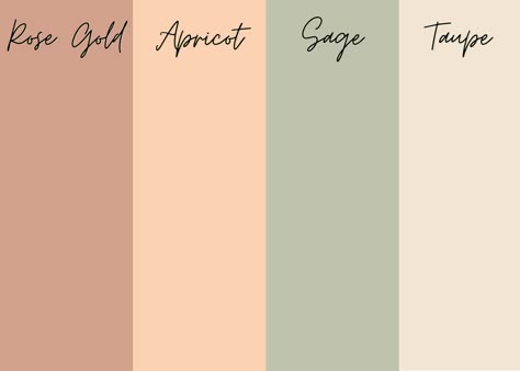 Peach Colored Living Rooms, Boho Paint Color Schemes, Gender Neutral Colors Palette, Peach Colored Nursery, Nursery Room Color Palette, What Colors Go With Peach, Sage Green And Peach Bathroom, Peach And Olive Green Bedroom, Peach And Green Dining Room