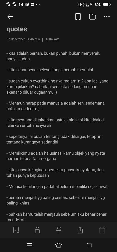 Indo Quotes Aesthetic, Quotes Estetik, Quotes Aesthetic Indonesia, Galau Quotes, Quotes Sahabat, Haha Quotes, Ali Bin Abi Thalib, Ldr Quotes, Quotes Lockscreen