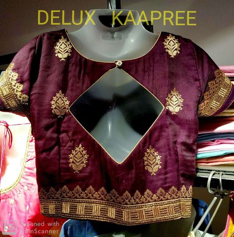 DELUX TAILOR.  KAAPREE Blouse Designs Kathpadar, Blouse Designs, Women's Top, Red, Quick Saves, Design