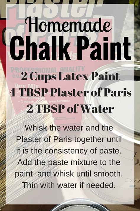 Homemade Chalk Paint Recipe Restauration Hardware, Diy Chalk Paint Recipe, Make Chalk Paint, Chalk Paint Furniture Diy, Chalk Paint Recipe, Homemade Chalk Paint, Homemade Chalk, Diy Chalk, Chalk Paint Projects