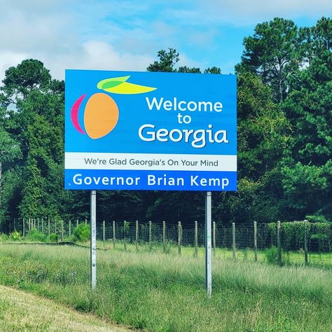 #Georgia Pinterest Predicts, State Signs, Georgia State, On My Way, 50 States, My Way, Welcome Sign, Highway Signs, Places To Travel