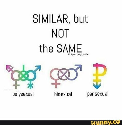 Similar but NOT the SAME  (Polysexual, bisexual, and pansexual) Lgbtq Quotes, Lgbt Memes, Lgbt Equality, Lgbtq Funny, Pansexual Pride, Love Wins, Gay Memes, Lgbt Love, Lgbtq Pride