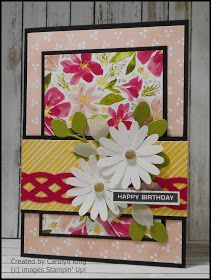 Carolyn King: Best Dressed ... Designer Series Paper, Die Cut Cards, Su Cards, Best Dressed, Card Sketches, Card Layout, Embossing Folder, Daisy Flower, Stampin Up Cards