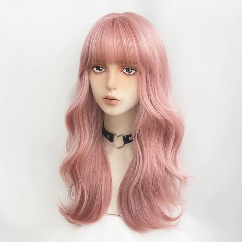 lolita cherry blossom pink wig yv31107 – Youvimi Jellyfish Hair, Wig Wavy, Pink Wig, Full Wig, Full Wigs, Hair Long, About Hair, Jellyfish, Pink Hair