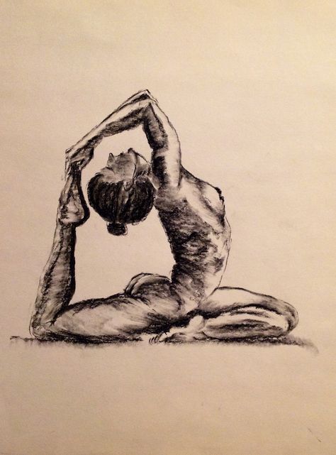 Yoga Sketch Art, Yoga Drawings, Yoga Sketch, Yoga Drawing, King Pigeon, Person Drawing, Yoga Poster, Easy Meditation, Human Figure Drawing