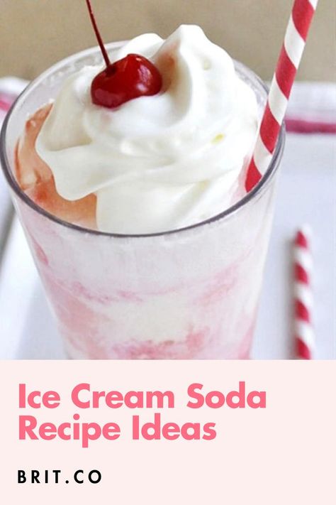 Ice Cream Soda Recipe Ideas Old School Diner, Cream Soda Recipe, Chocolate Cherry Ice Cream, Soda Jerk, Beer Ice Cream, Watermelon Wine, Ice Cream Soda, Float Recipes, Soda Recipe