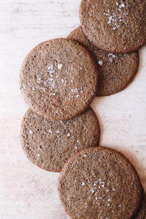 Honey Buckwheat Cookies (Gluten Free) - The Fig Jar Buckwheat Shortbread Cookies, Buckwheat Cookies, Honey Cookies, Buckwheat, Shortbread Cookies, Gluten Free Cookies, Peanut Butter Cookies, Fig, Honey