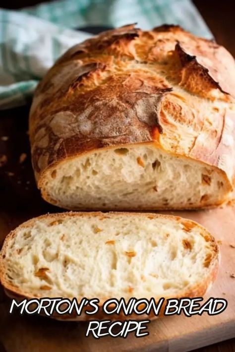 Morton’s Onion Bread Recipe, Caramelized Onion Bread, Loafnest Bread, Quick Loaf Bread Recipes, Artisan Bread Flavors, Scottish Bread Recipes, Publix Bread Recipe, Honey White Bread Recipes, Loaf Pan Bread Recipes