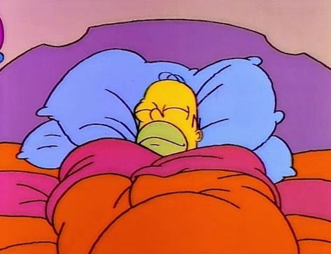 Cinnamon Bun, Homer Simpson, January 4, Episode 3, The Simpsons, Season 4, To Leave, Cinnamon, Bed