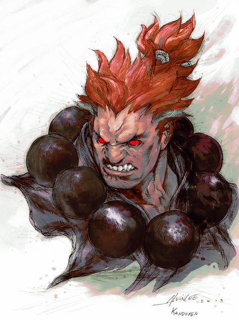 Alvin's Akuma by ~Kandoken on deviantART Tekken Wallpaper, Akuma Street Fighter, Street Fighter Tekken, Capcom Street Fighter, Super Street Fighter, Street Fighter Characters, Capcom Art, Street Fighter Art, Street Fighter Ii