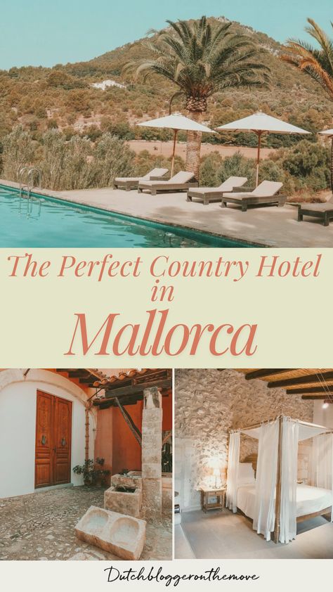 THE PERFECT COUNTRY HOTEL IN MALLORCA Mallorca Hotels, House In The Countryside, Cozy Hotel, Country Hotel, Beautiful Countryside, Mallorca Spain, Perfect House, Secluded Beach, Slow Travel