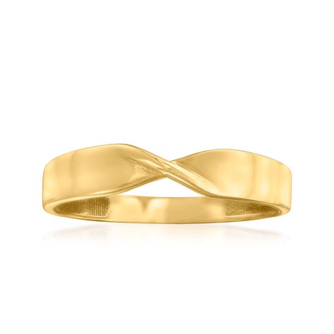 PRICES MAY VARY. GENUINE 10KT GOLD — 10kt yellow gold twisted ring. Handcrafted. Polished finish. 1/8 in. wide. 1.2 grams. Size 8. STRONG AND BEAUTIFUL — Crafted of durable precious metal that’s stronger than 14kt and 18kt gold, our sturdy, worry-free 10kt gold pieces are waterproof, sweatproof and won’t tarnish. REAL GOLD YOU LIVE IN — Canaria fine jewelry is the affordable luxury you’ve been looking for. Perfect for everyday wear, these 10kt gold wardrobe essentials are fashionable, fun and de Yellow Gold Wedding Bands For Women, Gold Wardrobe, Twisted Gold Ring, Yellow Gold Anniversary Rings, Pearl Jewelry Shop, Twisted Ring, Gold Anniversary Rings, Gold Rings Simple, Gold Anniversary